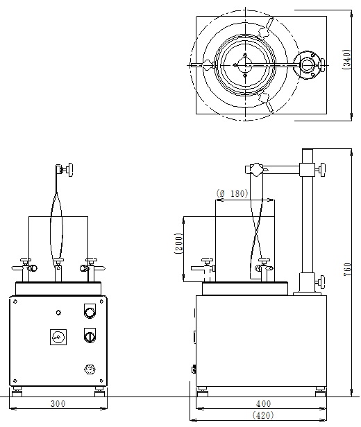 インキ撹拌器IM-5外形図