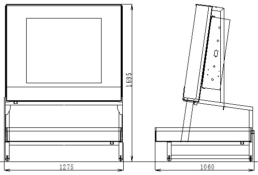 現像用作業台外形図